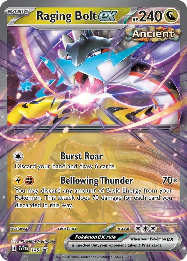 Raging Bolt ex (145) [Scarlet & Violet: Black Star Promos] | Fandemonia Ltd