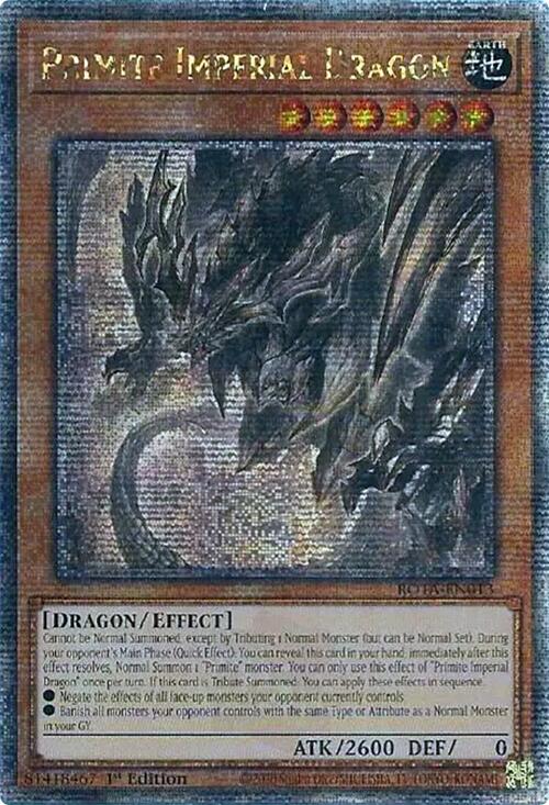 Primite Imperial Dragon (Quarter Century Secret Rare) [ROTA-EN013] Quarter Century Secret Rare | Fandemonia Ltd