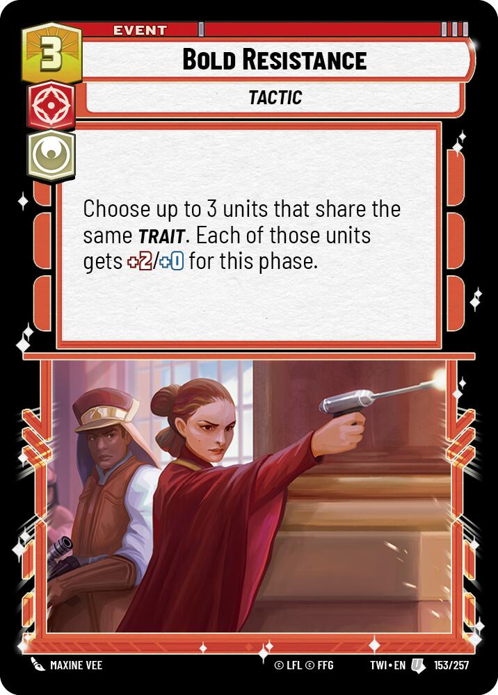 Bold Resistance (153/257) (153/257) [Twilight of the Republic] | Fandemonia Ltd