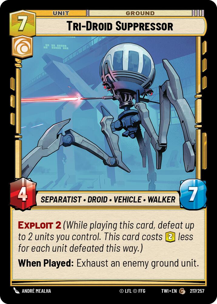 Tri-Droid Suppressor (217/257) (217/257) [Twilight of the Republic] | Fandemonia Ltd