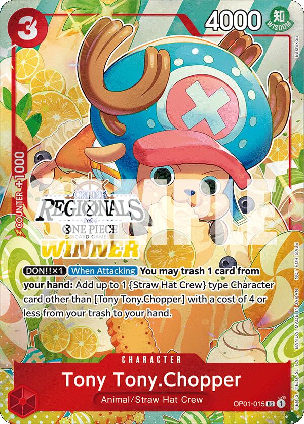 Tony Tony.Chopper (Online Regional 2024 Vol. 3) [Winner] [One Piece Promotion Cards] | Fandemonia Ltd