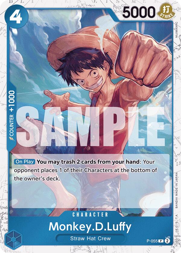 Monkey.D.Luffy (P-055) (Jolly Roger Foil) [Premium Booster -The Best-] | Fandemonia Ltd
