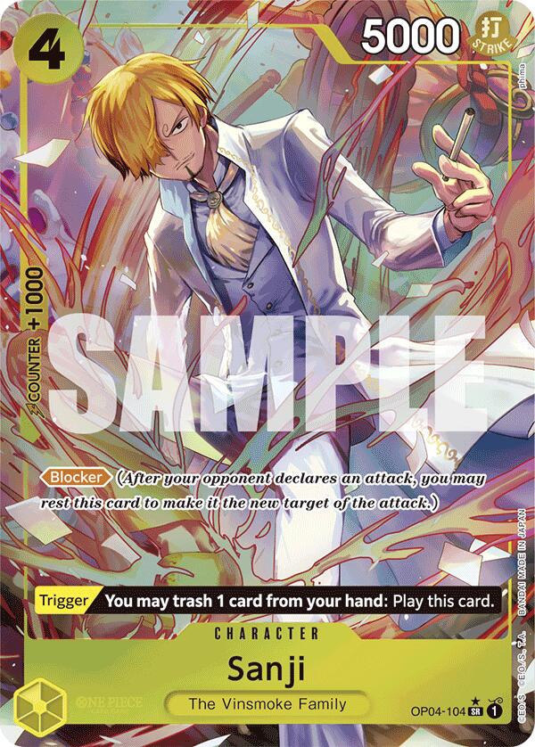 Sanji (OP04-104) (Alternate Art) [Premium Booster -The Best-] | Fandemonia Ltd