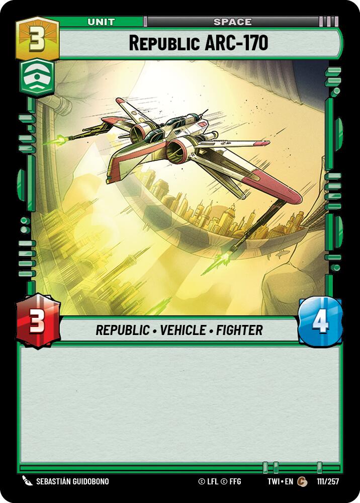 Republic ARC-170 (111/257) (111/257) [Twilight of the Republic] | Fandemonia Ltd