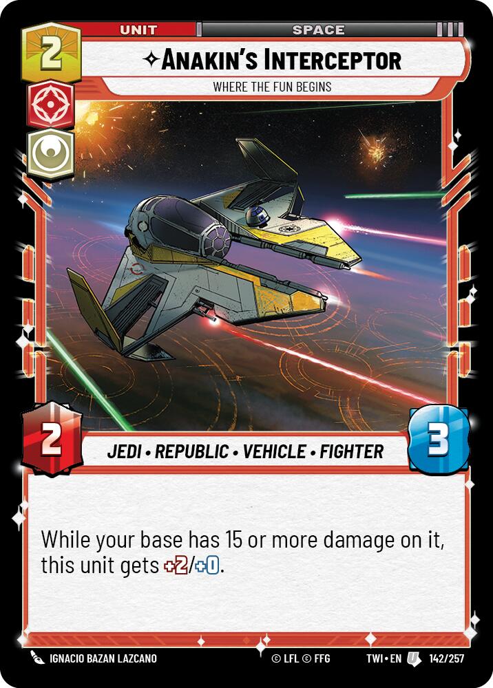 Anakin's Interceptor - Where the Fun Begins (142/257) (142/257) [Twilight of the Republic] | Fandemonia Ltd