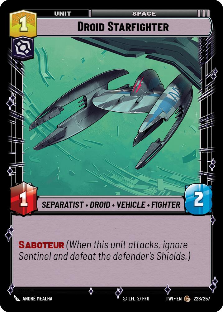 Droid Starfighter (228/257) (228/257) [Twilight of the Republic] | Fandemonia Ltd