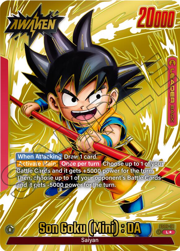 Son Goku (Mini) : DA (Gold) [Fusion World Tournament Cards] | Fandemonia Ltd