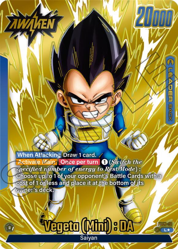 Vegeta (Mini) : DA (Gold) [Fusion World Tournament Cards] | Fandemonia Ltd