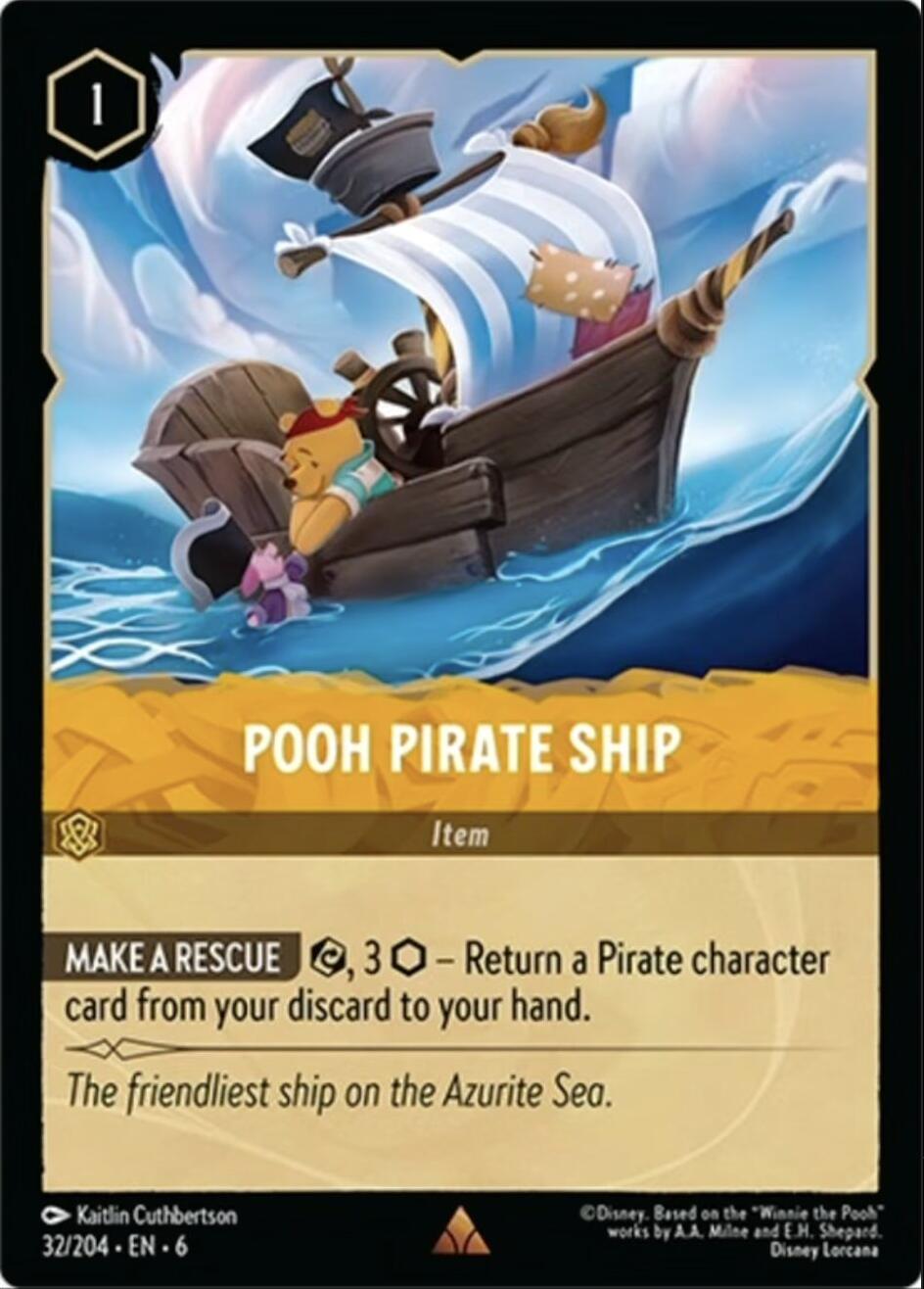 Pooh Pirate Ship (32/204) [Azurite Sea] | Fandemonia Ltd