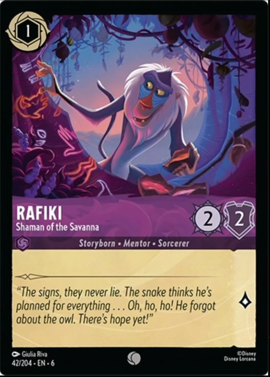 Rafiki - Shaman of the Savanna (42/204) [Azurite Sea] | Fandemonia Ltd