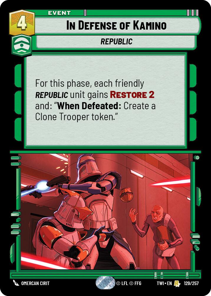 In Defense of Kamino (129/257) (129/257) [Twilight of the Republic] | Fandemonia Ltd