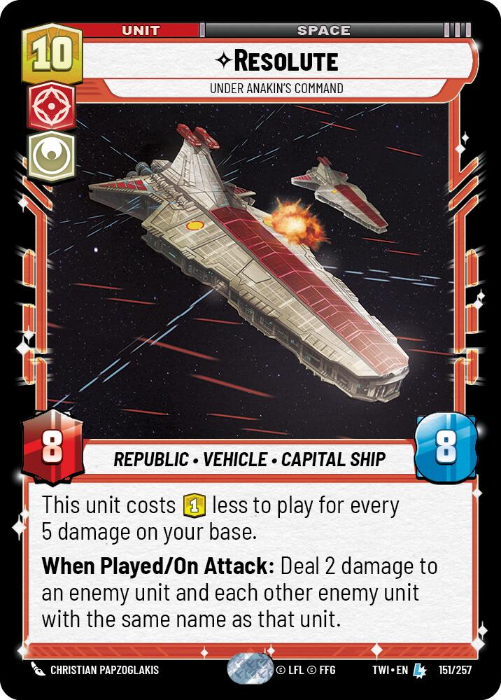 Resolute - Under Anakin's Command (151/257) (151/257) [Twilight of the Republic] | Fandemonia Ltd