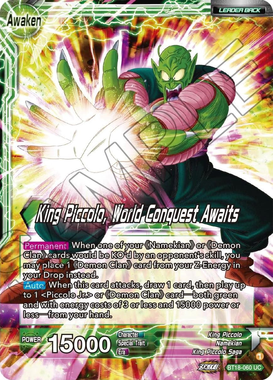 King Piccolo // King Piccolo, World Conquest Awaits (BT18-060) [Dawn of the Z-Legends] | Fandemonia Ltd