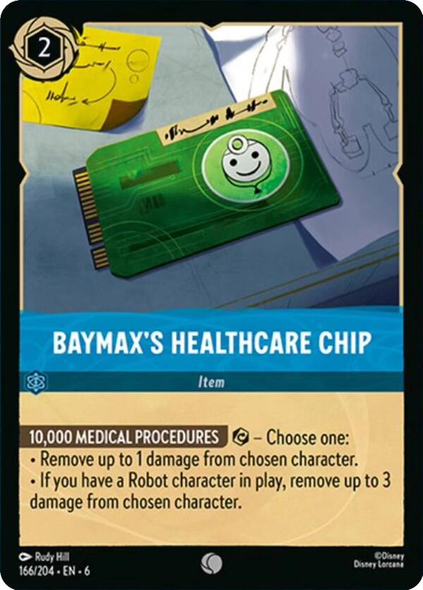 Baymax's Healthcare Chip (166/204) [Azurite Sea] | Fandemonia Ltd