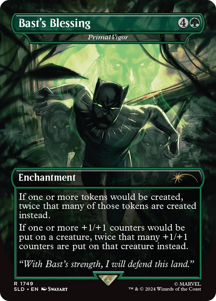 Bast's Blessing - Primal Vigor [Secret Lair Drop Series] | Fandemonia Ltd