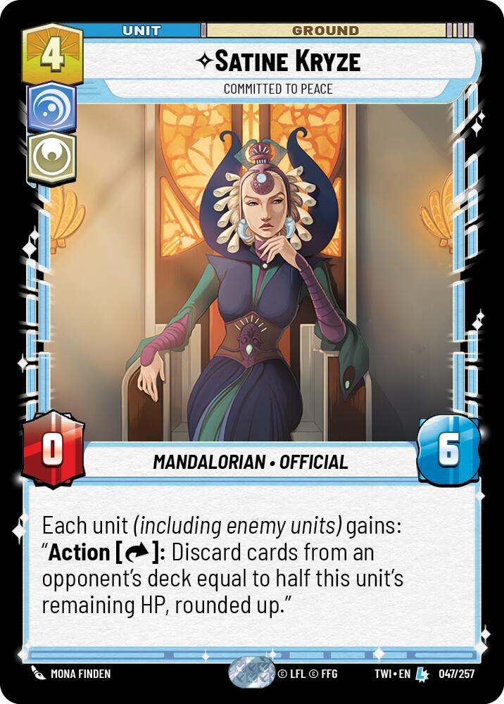 Satine Kryze - Committed to Peace (047/257) (047/257) [Twilight of the Republic] | Fandemonia Ltd
