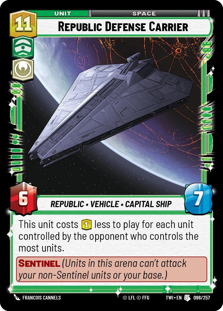 Republic Defense Carrier (098/257) (098/257) [Twilight of the Republic] | Fandemonia Ltd