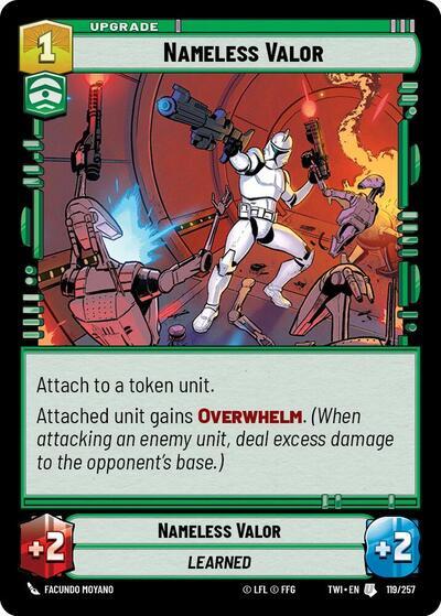 Nameless Valor (119/257) (119/257) [Twilight of the Republic] | Fandemonia Ltd