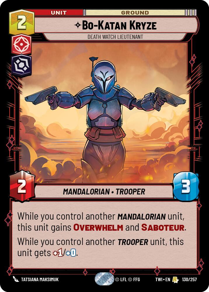 Bo-Katan Kryze - Death Watch Lieutenant (130/257) (130/257) [Twilight of the Republic] | Fandemonia Ltd