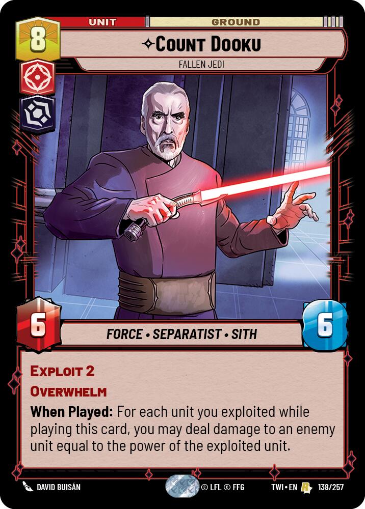 Count Dooku - Fallen Jedi (138/257) (138/257) [Twilight of the Republic] | Fandemonia Ltd