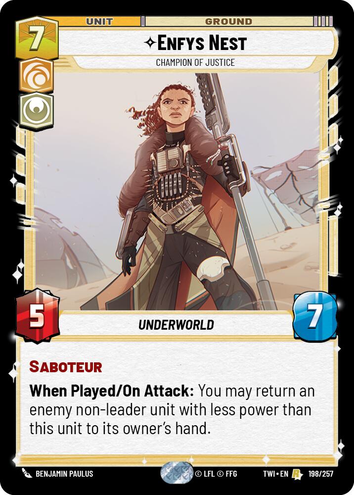 Enfys Nest - Champion of Justice (198/257) (198/257) [Twilight of the Republic] | Fandemonia Ltd