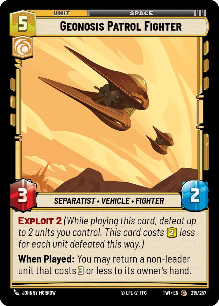 Geonosis Patrol Fighter (215/257) (215/257) [Twilight of the Republic] | Fandemonia Ltd