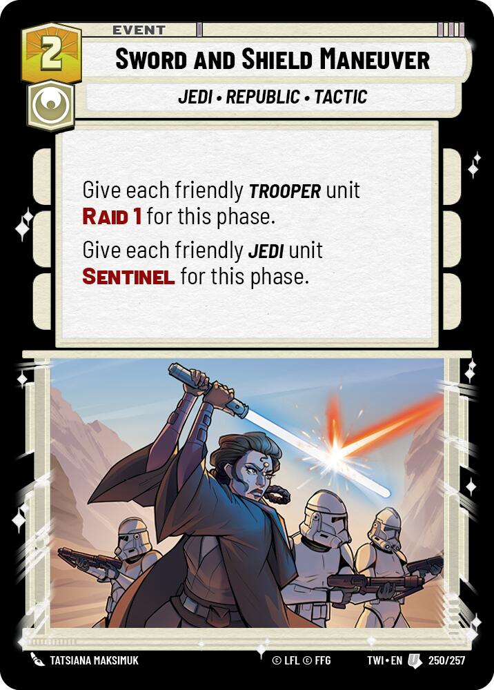 Sword and Shield Maneuver (250/257) (250/257) [Twilight of the Republic] | Fandemonia Ltd
