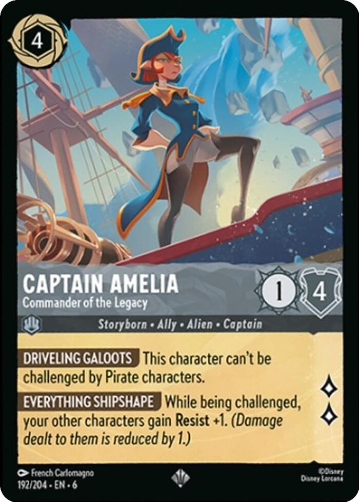 Captain Amelia - Commander of the Legacy (192/204) [Azurite Sea] | Fandemonia Ltd