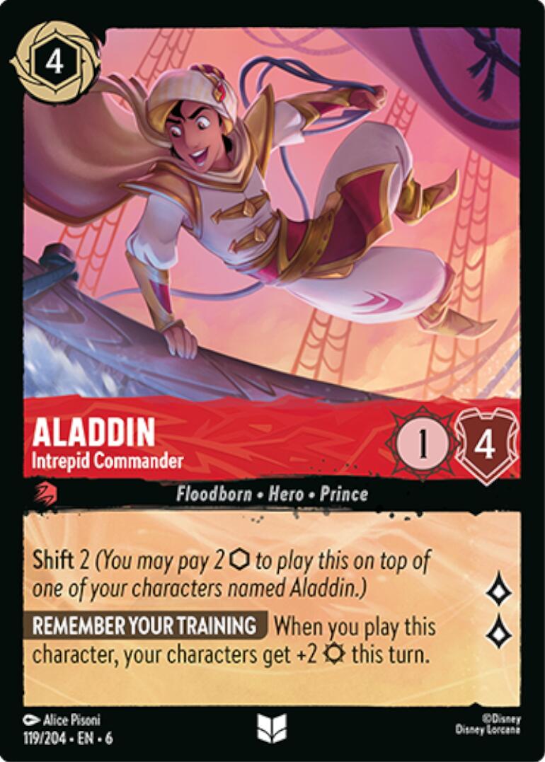 Aladdin - Intrepid Commander (119/204) [Azurite Sea] | Fandemonia Ltd