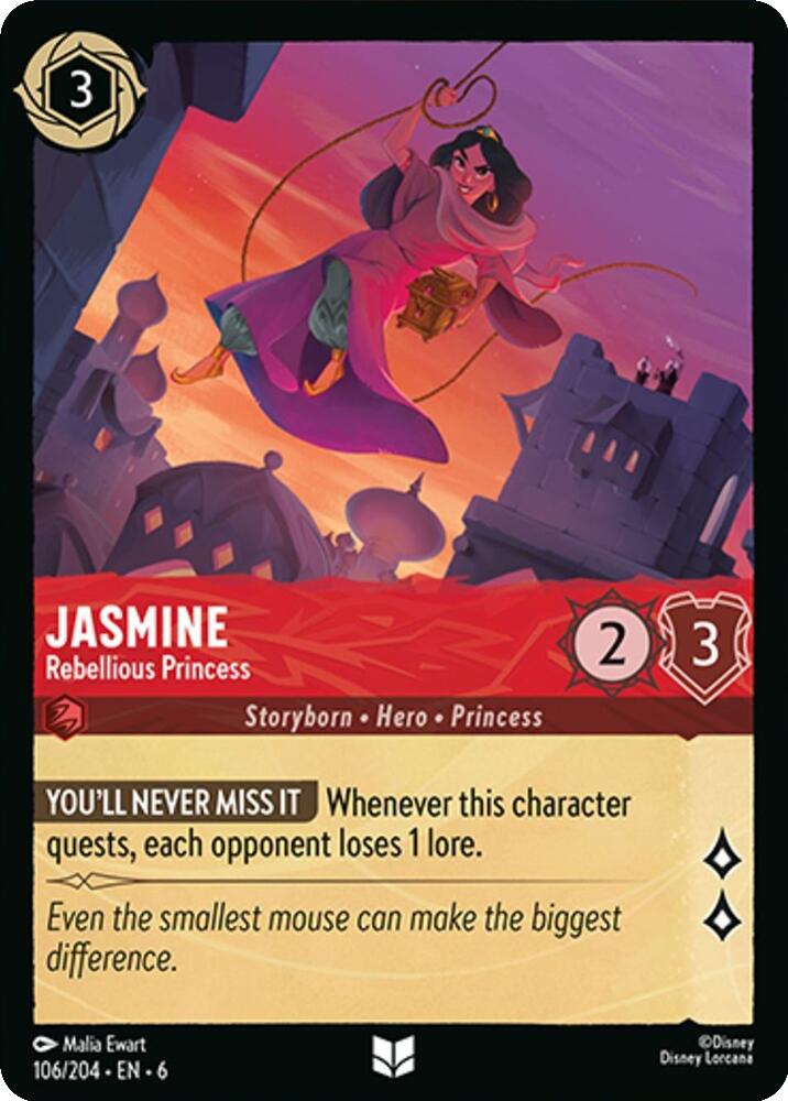Jasmine - Rebellious Princess (106/204) [Azurite Sea] | Fandemonia Ltd