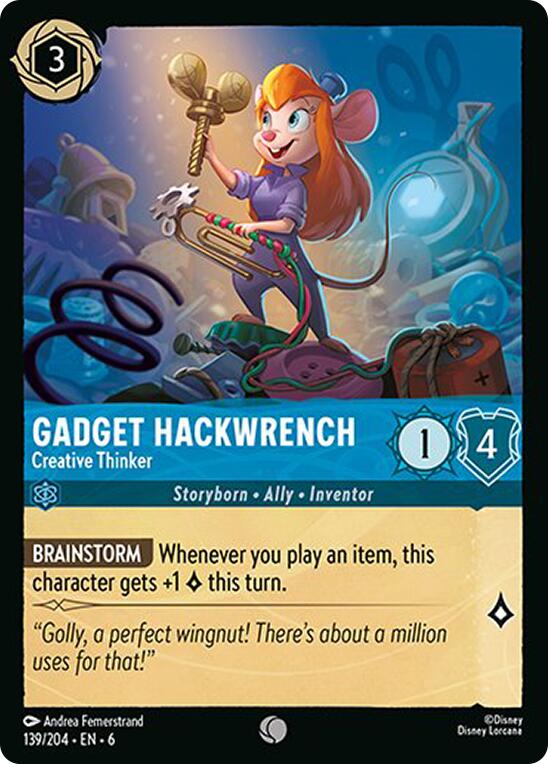 Gadget Hackwrench - Creative Thinker (139/204) [Azurite Sea] | Fandemonia Ltd