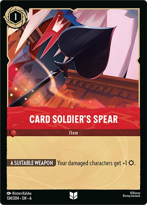Card Soldier's Spear (134/204) [Azurite Sea] | Fandemonia Ltd