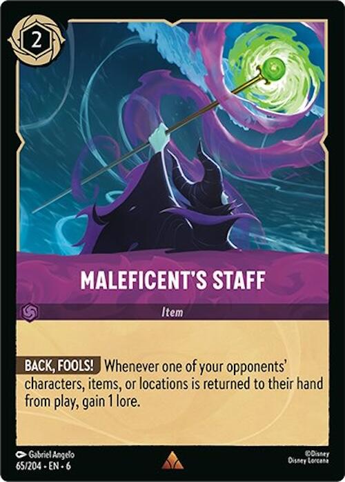 Maleficent's Staff (65/204) [Azurite Sea] | Fandemonia Ltd