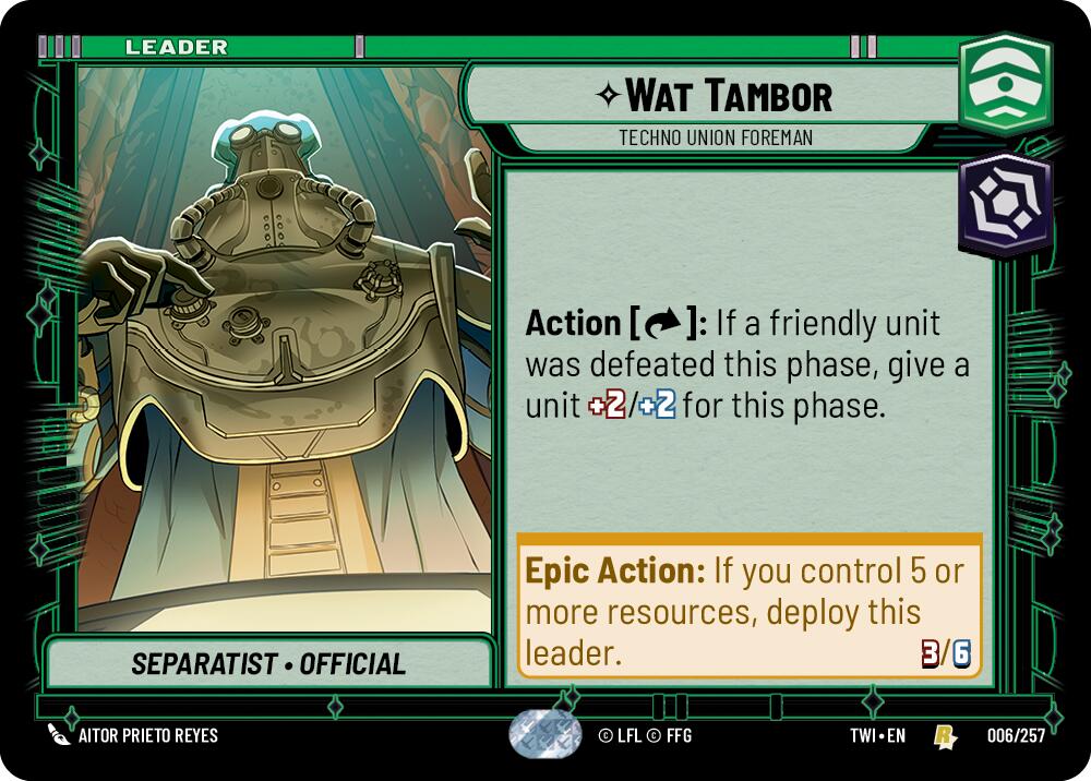 Wat Tambor - Techno Union Foreman (006/257) (006/257) [Twilight of the Republic] | Fandemonia Ltd