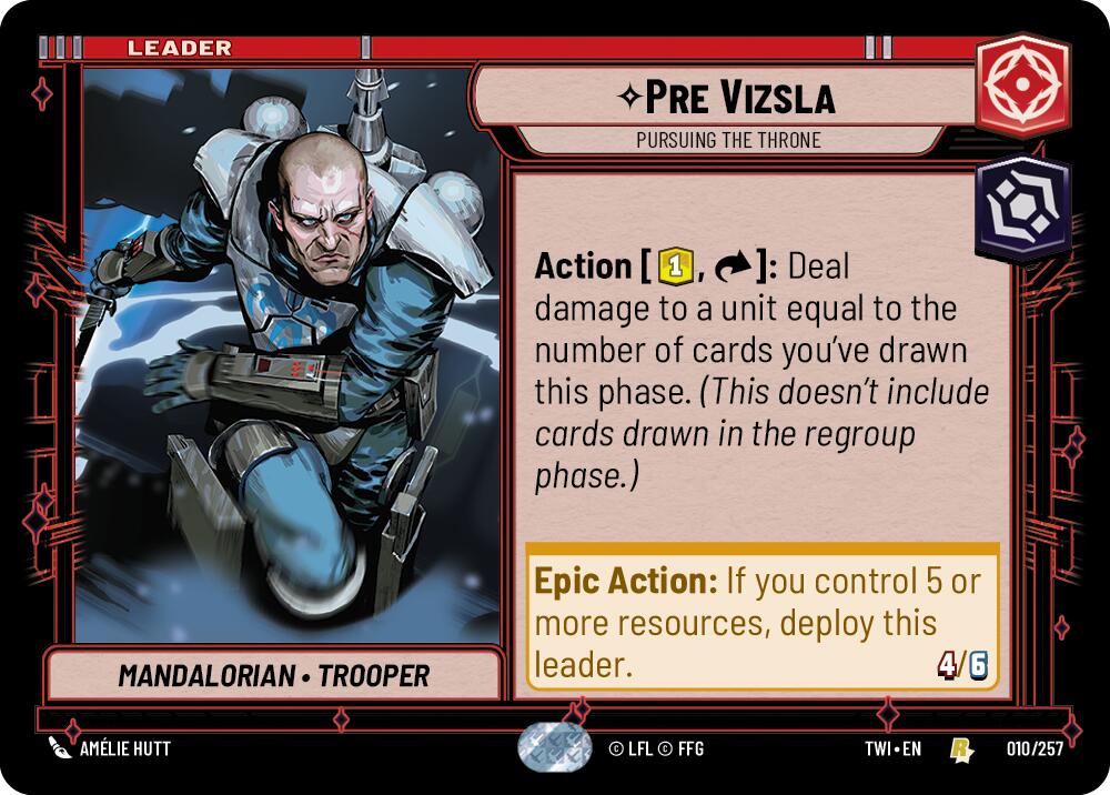 Pre Vizsla - Pursuing the Throne (010/257) (010/257) [Twilight of the Republic] | Fandemonia Ltd