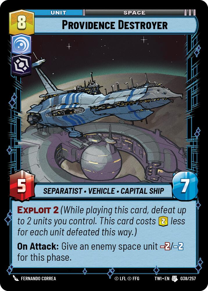 Providence Destroyer (038/257) (038/257) [Twilight of the Republic] | Fandemonia Ltd