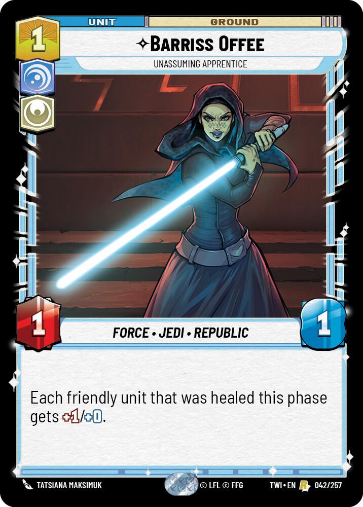 Barriss Offee - Unassuming Apprentice (042/257) (042/257) [Twilight of the Republic] | Fandemonia Ltd