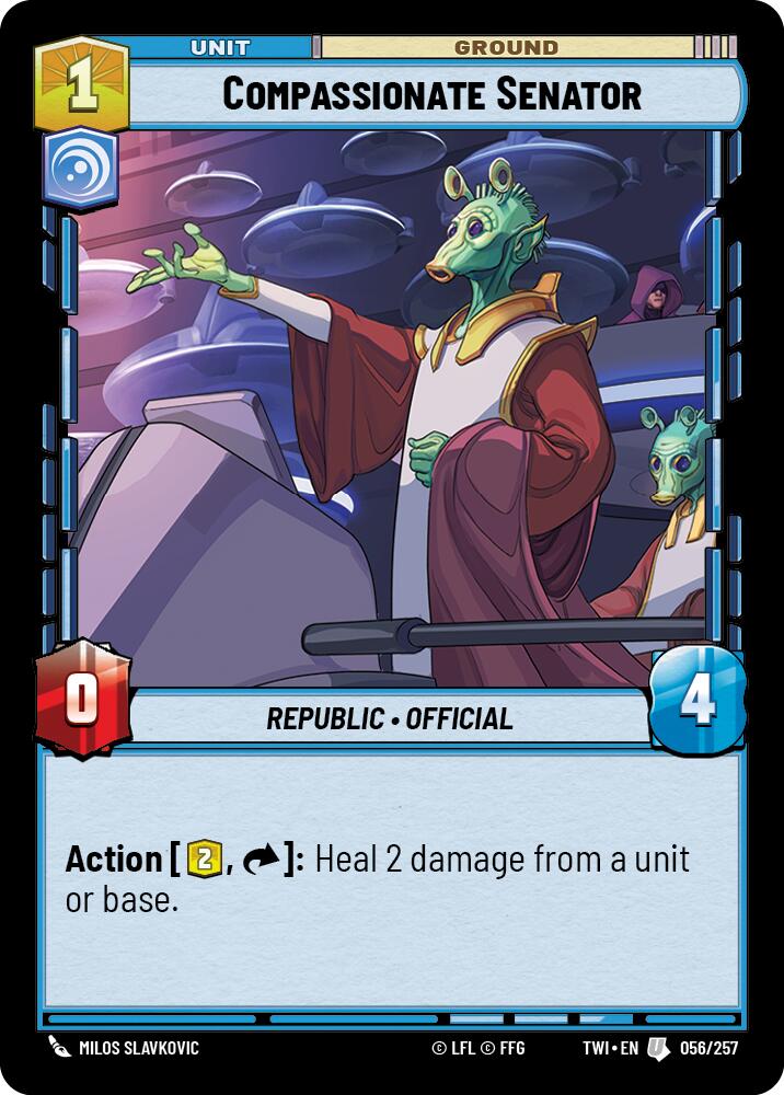 Compassionate Senator (056/257) (056/257) [Twilight of the Republic] | Fandemonia Ltd