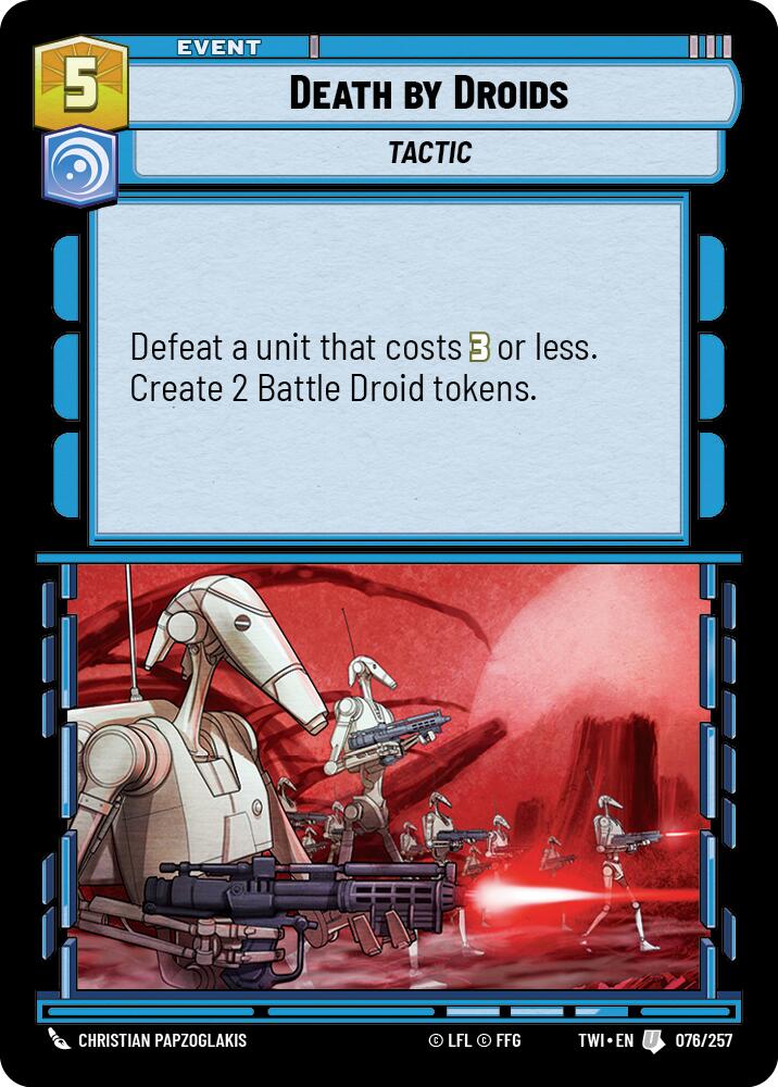 Death by Droids (076/257) (076/257) [Twilight of the Republic] | Fandemonia Ltd