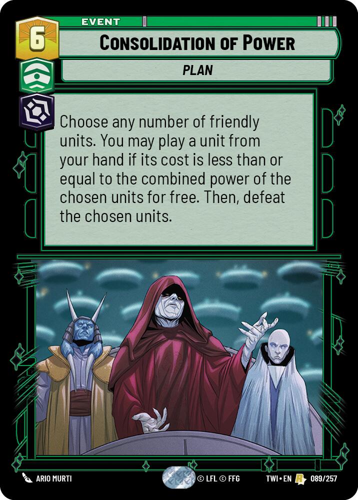 Consolidation of Power (089/257) (089/257) [Twilight of the Republic] | Fandemonia Ltd