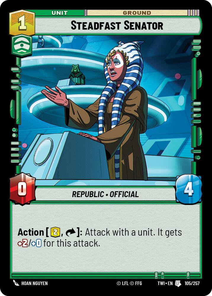 Steadfast Senator (105/257) (105/257) [Twilight of the Republic] | Fandemonia Ltd