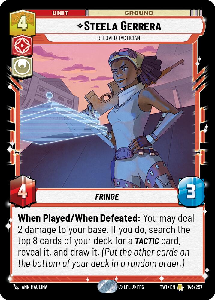 Steela Gerrera - Beloved Tactician (146/257) (146/257) [Twilight of the Republic] | Fandemonia Ltd