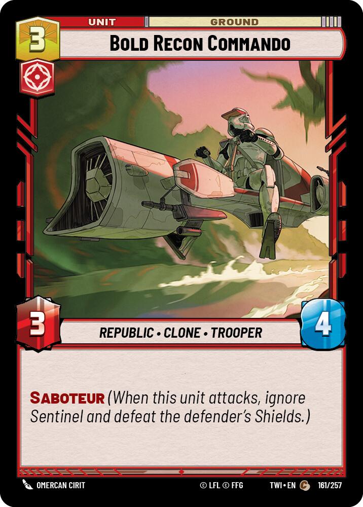 Bold Recon Commando (161/257) (161/257) [Twilight of the Republic] | Fandemonia Ltd