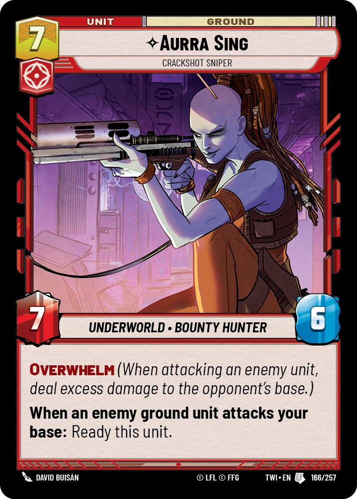 Aurra Sing - Crackshot Sniper (166/257) (166/257) [Twilight of the Republic] | Fandemonia Ltd