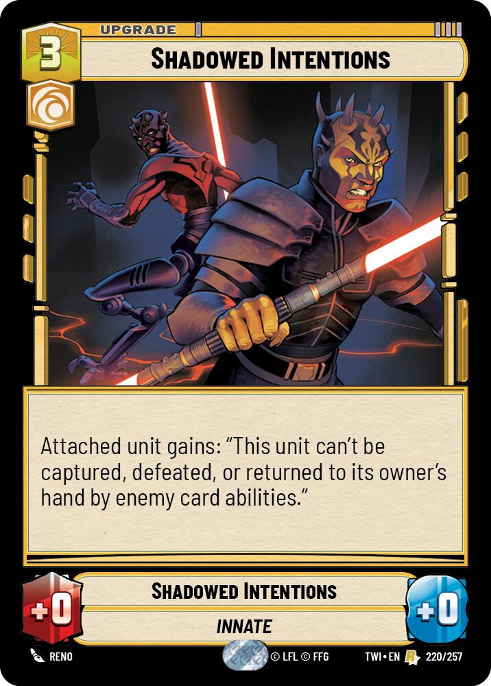 Shadowed Intentions (220/257) (220/257) [Twilight of the Republic] | Fandemonia Ltd