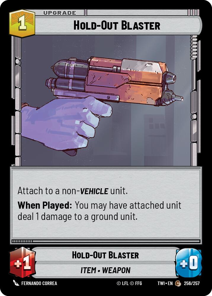 Hold-Out Blaster (256/257) (256/257) [Twilight of the Republic] | Fandemonia Ltd