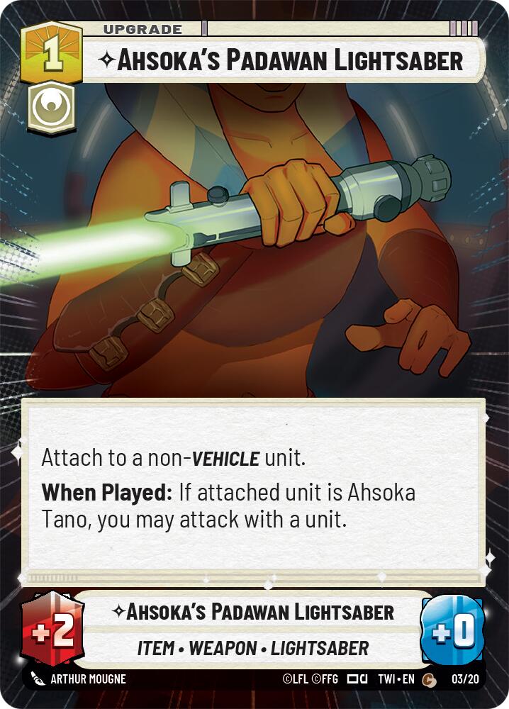 Ahsoka's Padawan Lightsaber (3) (Hyperspace) (3) [Twilight of the Republic] | Fandemonia Ltd