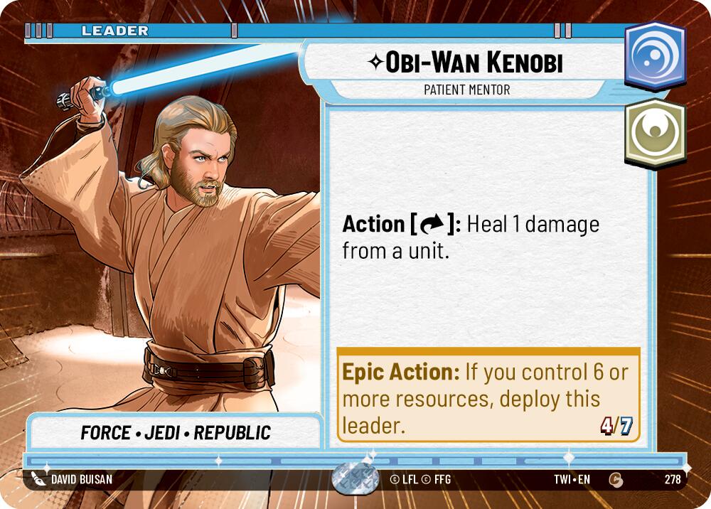 Obi-Wan Kenobi - Patient Mentor (278) (Hyperspace) (278) [Twilight of the Republic] | Fandemonia Ltd