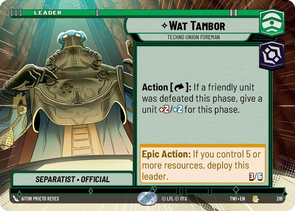Wat Tambor - Techno Union Foreman (281) (Hyperspace) (281) [Twilight of the Republic] | Fandemonia Ltd