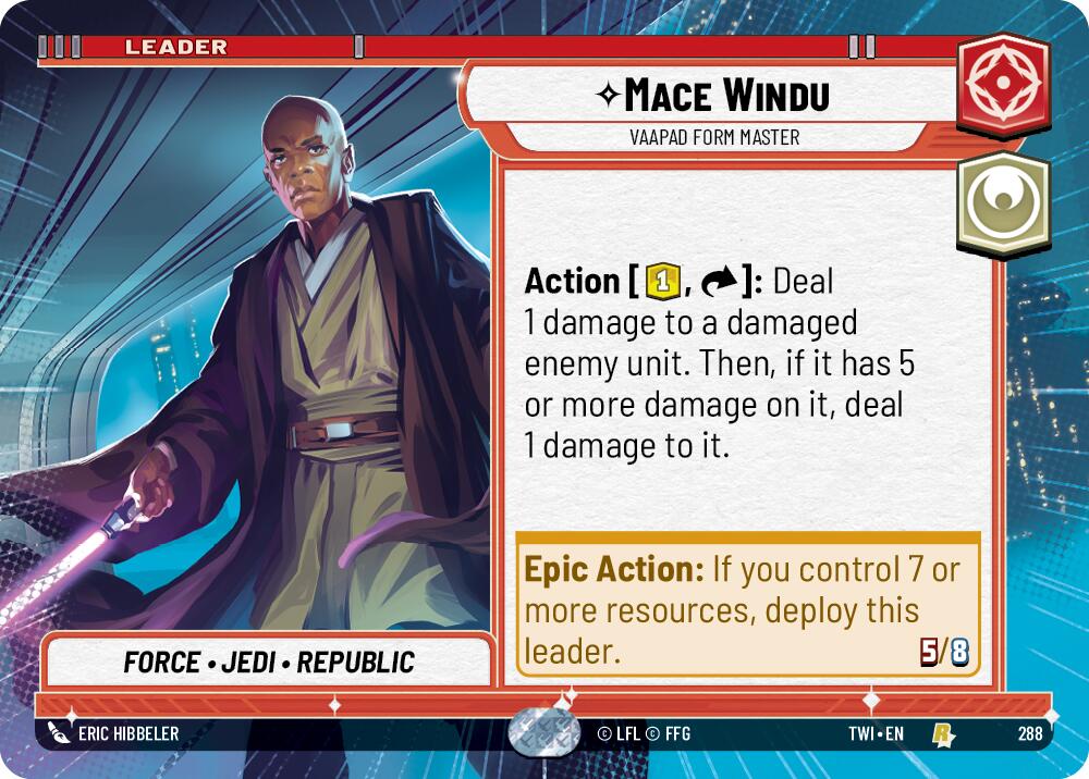Mace Windu - Vaapad Form Master (288) (Hyperspace) (288) [Twilight of the Republic] | Fandemonia Ltd